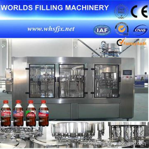 3 IN 1 Full Automatic Carbonated Soft Filling Machine